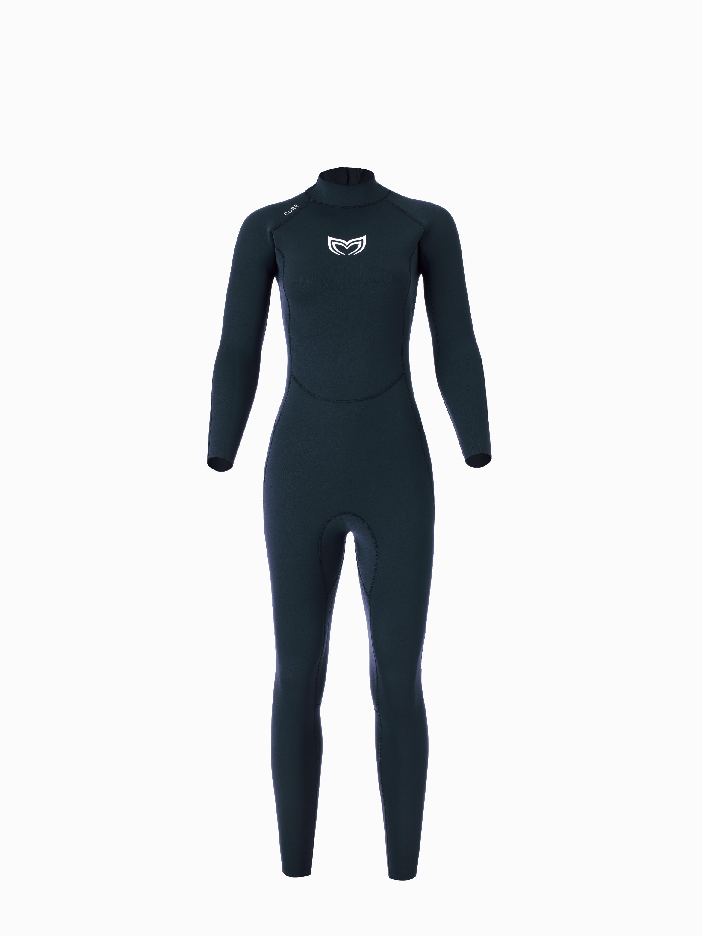 Molchanovs CORE women's one-piece freediving wetsuit 2.5mm in navy, front view
