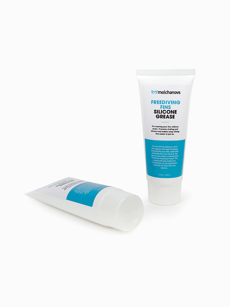 Molchanovs Freediving Fins Silicone Grease tubes, 100g each, for fin foot pocket care